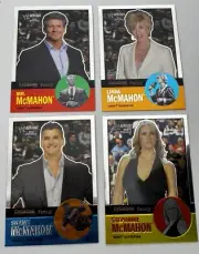 WWE Vince Linda Shane and Stephanie McMahon Cards 2007 Topps Heritage II Chrome