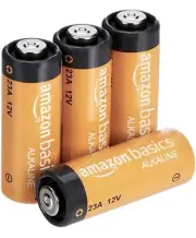 Amazon Basics 4-Pack 23A Alkaline Battery, 12 Volt,