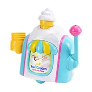 Ice Cream Children's Bathroom Water Play Toys Press Ice Cream Machine Bath Machine Blue