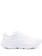 [HOKA] Bondi 8 logo-print lace-up sneakers 9.5 White