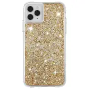 Sparkle Twinkle Slim Gold Glitter Protective Bumper Case Cover For iPhone 11 Pro