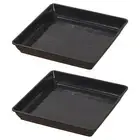 Flower Pot Saucers Square Planter Drip Dish Decorative Deep Plant Saucer