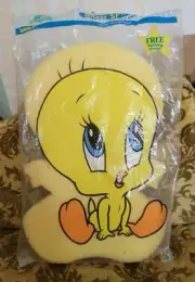 Vtg SEALED Baby Looney Tunes Tweety Bird Bath Cushion Sponge 0-6 Month