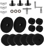 ibasenice 23pcs Non Slip Felt Drum Pad Set for Drum Kit Practical Cymbal Pads and Useful Felt Accessories for Enhanced Practice and Performance M02419