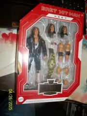 2023 MATTEL~WWE ULTIMATE~BRET "HIT MAN" HART~RAW OCT. 97~NIP~W/INTERC HEAD/BELT