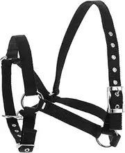 BRIGHTFUFU Horse Halter Set with Rope Equestrian Training Supplies Comfortable Padded Halter Western Headstall Horse Throat Clamp