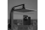 Cefito 8'' Rain Shower Head Wall Arm Square High Pressure Mixer Tap Black
