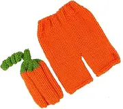 HOMSFOU 1 Set Photoshoot Clothing Halloween Rompers Photography Clothes Newborn Photography Wrap Newborn Halloween Outfit Month Newborn Halloween Props Costume Knit Orange