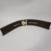 New Basil Hayden Bourbon Whiskey Rubber Bar Rail Runner Spill Mat Coaster Brown