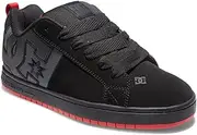 [DC Shoes] DC Men's Court Graffik Sq Low Skate Shoe, Black/Grey/Red, 12