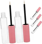 5pcs Bottled Lip Gloss Containers Empty Lip Gloss Tubes Empty Plastic Pink