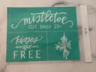 Chalk Couture Christmas Mistletoe Retired Transfer Stencil New 8x10 B SIZE