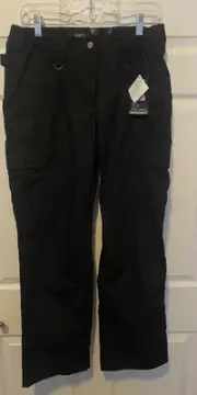 NEW 5.11 Tactical Womens Taclite Pro Cargo Pants Size 10 Black Relaxed Fit 64360