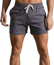 [JEShifangjiusu] Men's Exercise Training Bodybuilding Short Shorts Casual Running Shorts Quick Dry Hiking Short Pant