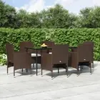 7 Piece Garden Dining Set with Cushions Outdoor Furniture Patio Table Chai 56629
