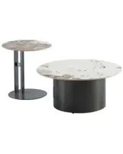 Manhattan Comfort Alondra 2pc Modern Coffee Table & End Table Set
