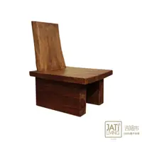 在飛比找momo購物網優惠-【吉迪市柚木家具】原木造型單人椅 SNLI001C(沙發椅 