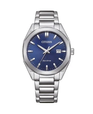CITIZEN Men Analog Quartz Casual Watch Classic Dress Blue Dial Waterproof Round