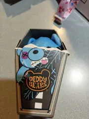 WN1- Deddy Bears Skidmark Series 3 5” Plush In Coffin NEW & SEALED