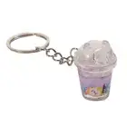 Night Glow Milk TeaCup Keychain Luminous Bag Car KeyHolder Pendant