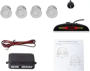 Vehicle parking ultrasound general purpose radar detectors Kasensa LED display distance display four high-sensitive packing sensor notification sound - White