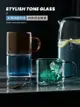 半房 雙層ins彩色透明玻璃杯帶把手杯子創意水杯耐熱茶杯家用咖啡