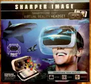 SHARPER IMAGE Smartphone 360 VIRTUAL REALITY Headset/Hands Free/BRAND NEW~