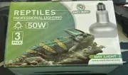 Repti-Home Reptile Lighting - 3 Pack 50 W Heat Lamps
