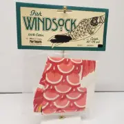 NEW Vtg Fish Windsock 100% Cotton Pier 1 Imports 30" Choose Red, Gray or Blue