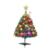 Mini Xmas Tree, 24"/60cm Artificial Small Tabletop Christmas Pine Multicolor