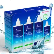 Innoxa HydraVision Multifunctional soft contact lens solution for sensitive eyes 3x360ml+100ml