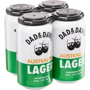 Dad & Dave's Australian Lager Can 375mL