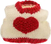 FUTUREORYY Pet Vest Heart Pattern Squirrel Sweater Warm and Comfortable for Guinea Pig Party Wear