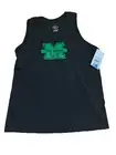 New S Women's Black The Herd Marshall University Sleeveless Razorback Tank Top