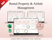 Rental Property & Airbnb Management Toolkit | Excel and Google Sheets | 12 Templ