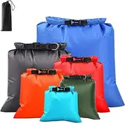 [ILZAR] 6 Pcs Dry Bags, Waterproof Dry Bags Waterproof for Boating, Camping, Kayaking, Hiking, Small Dry Bag Included(1.5L, 2.5L, 3L, 3.5L, 5L, 8L)