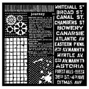Stamperia Stencil 7"X7"-Voyages Fantastiques Mixed Patterns KSTDQ99