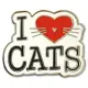 I Love Cats Hard Enamel Cloisonne Pin