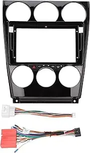 Gearwell Navigation Panel Frame, GPS Trim Bezel, Compatible with Mazda 6 2004‑2016, Dashboard Navigation Frame Kit