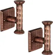 19629 Metal Hand Hammered Wall Hooks Multi-Purpose Towel, Coat, Robe and Door Ho