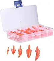 BEBEMOKO Christmas Craft for Snowman Nose Making 160 Pieces Accessories Kit for Boys and Girls Families