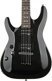 Schecter OMEN-6 Left Handed 6-String Electric Guitar, Black