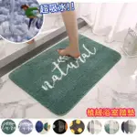 【三房兩廳】植絨加厚吸水止滑浴室地墊40*60CM(TPR防滑底/防滑地墊/吸水踏墊/門口墊/浴室踏墊)