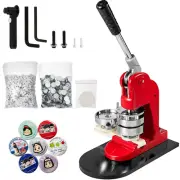 Button Maker Machine Badge Pin Machine 1.25"+2.25" 500Free Parts Press Ki