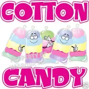 Cotton Candy Decal 24" Fairy Floss Concession Trailer Food Truck Restaurant