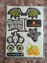 GUITAR HERO II Red Octane PlayStation 2 PS2 Console Sealed Sticker Decals 2005