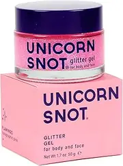 Unicorn Snot Glitter for Face & Body - Cosmetic-Grade Holographic Glitter Gel - Glitter Makeup for Festivals, Raves, Pride Accessories - Safe for Face, Easy Application, Pink Glitter (Flamingo)
