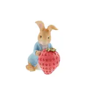 Beatrix Potter Peter Rabbit Figurine - Peter Rabbit With Strawberry