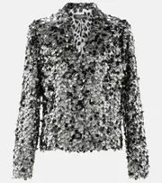 [Dolce & Gabbana] Dolce & Gabbana Sequined blazer AU 10 silver