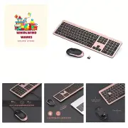 Rechargeable Wireless Keyboard Mouse Combo Full Size Cordless Keyboard & Mous...